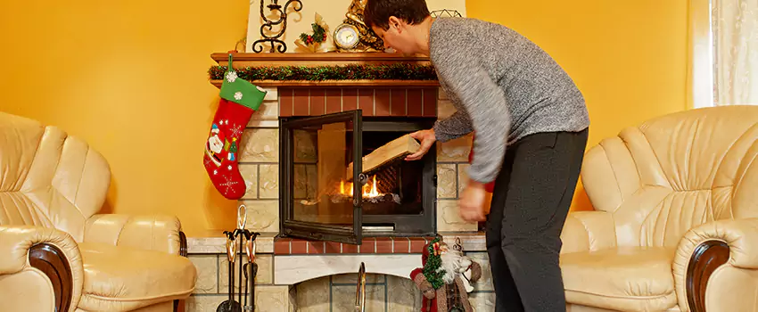 Rusted Metal Fireplace Restoration in Forest Lake, Minnesota